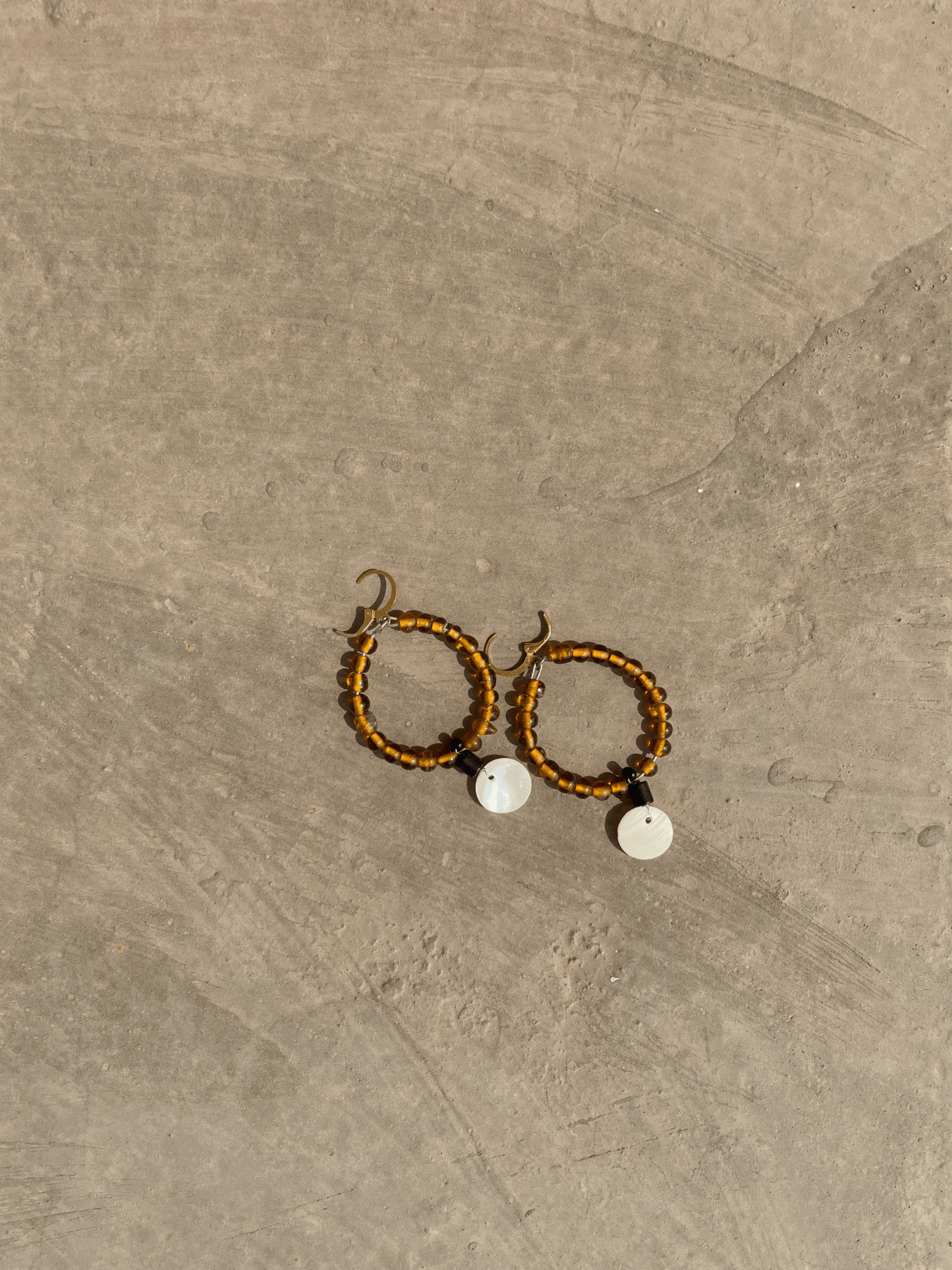 Naga Tribes ︳Handcrafted orange earrings